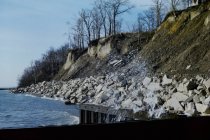 View south along the beach